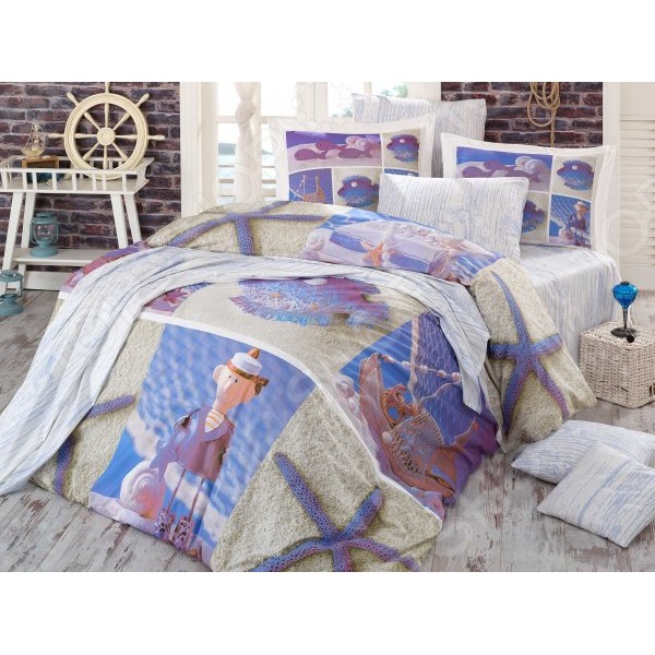 Lenjerie de pat King 3D Digital Hobby Home din bumbac 100% poplin Ocean [1]