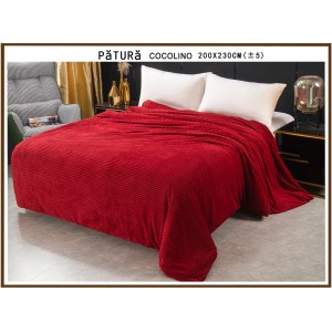 Patura pufoasa cocolino 200x230cm, 220gr, Bordo