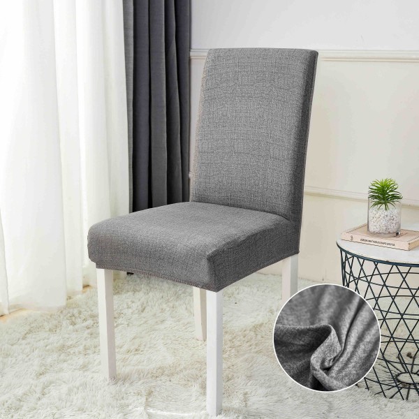 Set 6 huse universale pentru scaun, ELASTICE, Jojo Home, Gri deschis [1]