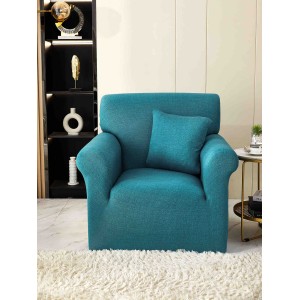 Husa Elastica Pentru fotoliu cu brate, Jojo Home, Turquoise