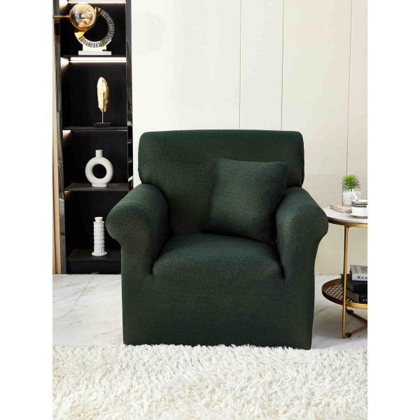Husa Elastica Pentru fotoliu cu brate, Jojo Home, Verde smarald [1]