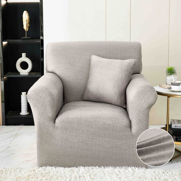 Husa Elastica Pentru fotoliu cu brate, Jojo Home, Grej [1]