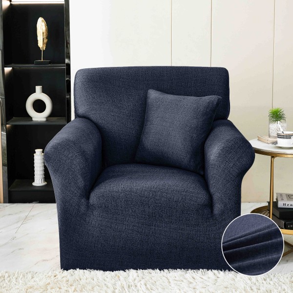 Husa Elastica Pentru fotoliu cu brate, Jojo Home, Bleumarin [1]