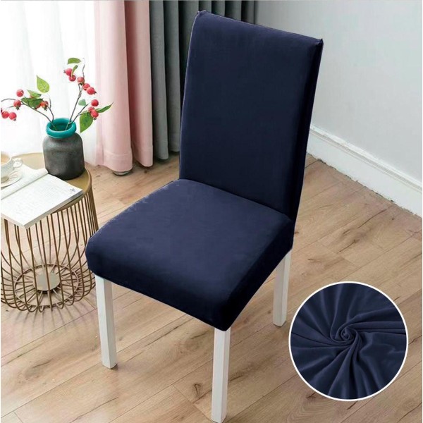 Set 6 huse universale pentru scaun, ELASTICE, Bleumarin [1]