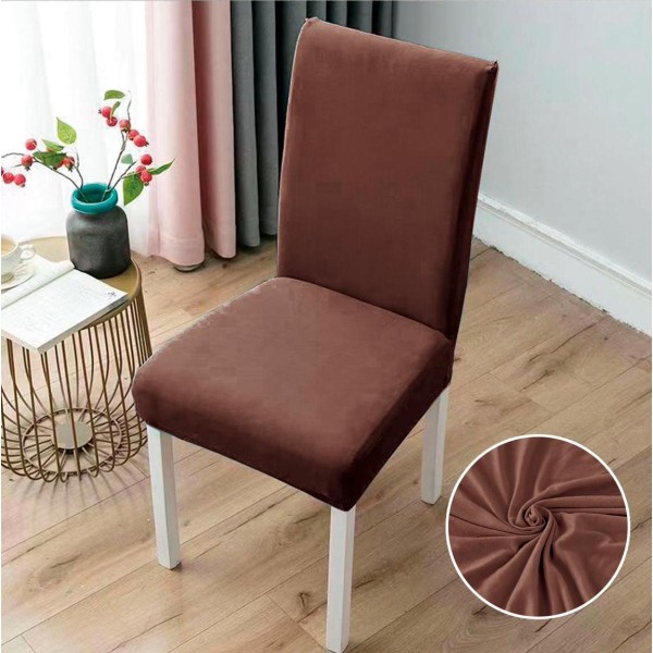 Set 6 huse universale pentru scaun, ELASTICE, Maro inchis [1]