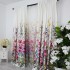 Draperie Satinata imprimata, flori roz, 140cm latime x 260cm inaltime, cu tiv lat pt bara [3]