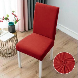 Set 6 huse universale pentru scaun, ELASTICE, Rosu