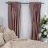 Set 2 Draperii Catifea cu insertii metalizate, Roz - V17, 140cm latime x 260cm inaltime, cu tiv lat pt bara [4]