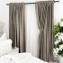 Set 2 Draperii Catifea cu insertii metalizate, Gri cenusiu - V31, 140cm latime x 260cm inaltime, cu tiv lat pt bara [2]