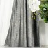 Set 2 Draperii  Catifea cu insertii metalizate, Gri inchis, 200cm latime x 232cm inaltime, cu rejansa pt bara [4]