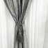Set 2 Draperii  Catifea cu insertii metalizate, Gri inchis, 200cm latime x 232cm inaltime, cu rejansa pt bara [3]