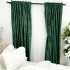Set 2 Draperii Catifea cu insertii metalizate, Verde Smarald - V12, 140cm latime x 260cm inaltime, cu tiv lat pt bara [6]