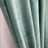 Set 2 Draperii Catifea cu insertii metalizate, Menta - V21, 140cm latime x 260cm inaltime, cu tiv lat pt bara [3]