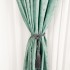 Set 2 Draperii Catifea cu insertii metalizate, Menta - V21, 140cm latime x 260cm inaltime, cu tiv lat pt bara [4]