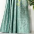 Set 2 Draperii Catifea cu insertii metalizate, Menta - V21, 140cm latime x 260cm inaltime, cu tiv lat pt bara [7]