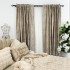 Set 2 Draperii Catifea cu insertii metalizate, Bej deschis - V1, 140cm latime x 260cm inaltime, cu tiv lat pt bara [17]