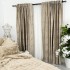 Set 2 Draperii Catifea cu insertii metalizate, Bej deschis - V1, 140cm latime x 260cm inaltime, cu tiv lat pt bara [16]
