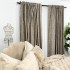 Set 2 Draperii Catifea cu insertii metalizate, Cappuccino, 140cm latime x 260cm inaltime, cu tiv lat pt bara [11]