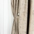 Set 2 Draperii Catifea cu insertii metalizate, Bej inchis - V3, 140cm latime x 260cm inaltime, cu tiv lat pt bara [12]