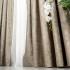 Set 2 Draperii Catifea cu insertii metalizate, Bej inchis - V3, 140cm latime x 260cm inaltime, cu tiv lat pt bara [10]