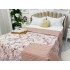 Cuvertura matlasata cu doua fete pentru pat dublu , 210x210, Roz pudra, flori [4]