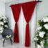 Set 2 Draperii Soft Touch, cu Aspect Fin și Tenta Satinată, 140cm latime x 260cm înălțime, cu TIV LAT, Rosu [4]