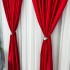 Set 2 Draperii Soft Touch, cu Aspect Fin și Tenta Satinată, 140cm latime x 260cm înălțime, cu TIV LAT, Rosu [5]