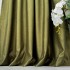 Set 2 Draperii Soft Touch, cu Aspect Fin și Tenta Satinată, 140cm latime x 260cm înălțime, cu TIV LAT, Verde Kaki [6]