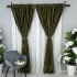 Set 2 Draperii Soft Touch, cu Aspect Fin și Tenta Satinată, 140cm latime x 260cm înălțime, cu TIV LAT, Verde Kaki [3]