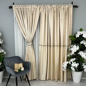 Set 2 bucati Draperie Lines, tip panou 3 metri latime, Crem - 3m latime x 232cm inaltime , rejansa pt. bara  Set 2 bucati Draperie Lines, tip panou 3 metri latime, Crem - 3m latime x 232cm inaltime , rejansa pt. bara