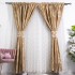 Set 2 draperii din Jacquard Satinat, 100x230cm, cu rejansa pentru sina, Bej Gold [6]