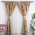 Set 2 draperii din Jacquard Satinat, 100x230cm, cu rejansa pentru sina, Bej Gold [5]