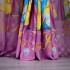Set 2 bucati de Draperie Satinata pentru copii, Roz, printese, 200cm latime, 232cm inaltime cu rejansa pt bara [12]
