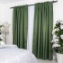 Set 2 draperii tip Bob de Orez , 250x230cm, cu tiv lat, Verde [10]