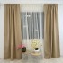 Set 2 Draperii Blackout Satinata,140cm latime x 260cm înălțime, cu TIV LAT, Bej [6]