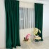 Draperie Blackout din catifea Verde Smarald - 200cm latime x 2.70m inaltime, cu tiv lat [7]