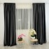 Set 2 Draperii Blackout din catifea Bej, 140x260cm, cu tiv lat pt bara [7]