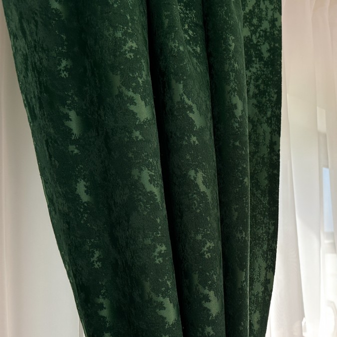 Draperie din Jacquard  - LA COMANDA pe dimensiunile tale, Verde Smarald