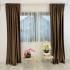 Set 2 draperii Blackout din catifea Maro - 140x240cm, cu rejansa pentru bara [6]