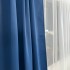 Set 2 Draperii Blackout Satinata,140cm latime x 260cm înălțime, cu TIV LAT, Bleumarin [6]