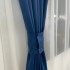 Set 2 Draperii Blackout Satinata,140cm latime x 260cm înălțime, cu TIV LAT, Bleumarin [4]