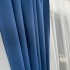 Set 2 Draperii Blackout Satinata,140cm latime x 260cm înălțime, cu TIV LAT, Bleumarin [5]
