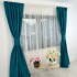 Set 2 draperii din Jacquard, 250x220cm, cu rejansa pentru SINA, Turquoise [2]