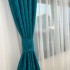 Set 2 draperii din Jacquard, 250x220cm, cu rejansa pentru SINA, Turquoise [3]