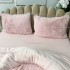 Lenjerie pat super pufoasa, COCOLINO Fluffy,  4 piese, roz [6]