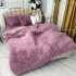 Lenjerie pat super pufoasa, COCOLINO Fluffy,  4 piese, violet [5]