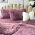 Lenjerie pat super pufoasa, COCOLINO Fluffy,  4 piese, violet [4]