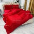 Lenjerie pat super pufoasa, COCOLINO Fluffy,  4 piese, rosu [9]