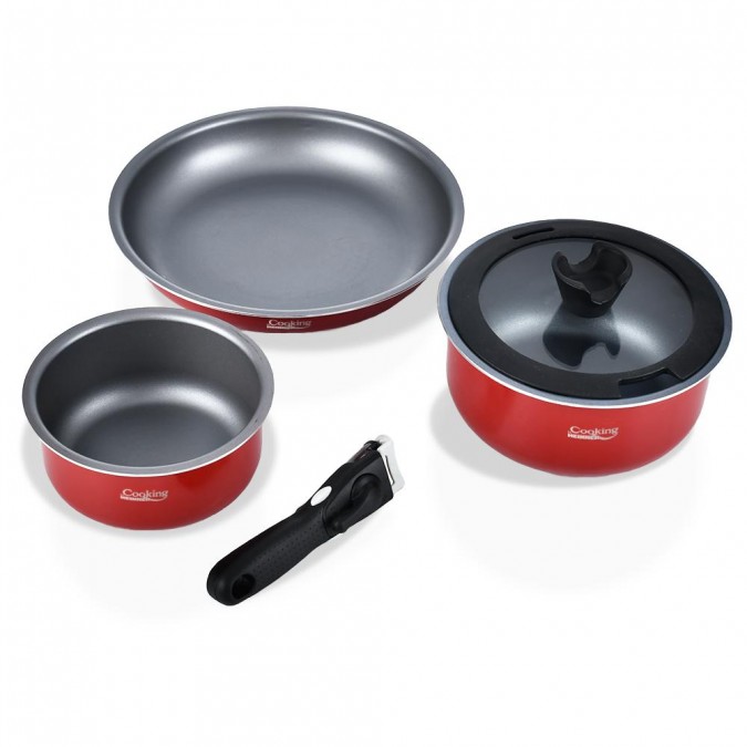 Set gatit aluminiu 5 piese Salsa Cooking by Heinner