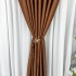 Set 2 Draperii Soft Touch, cu Aspect Fin și Tenta Satinată, 140cm latime x 260cm înălțime, cu TIV LAT, Maro ruginiu [7]